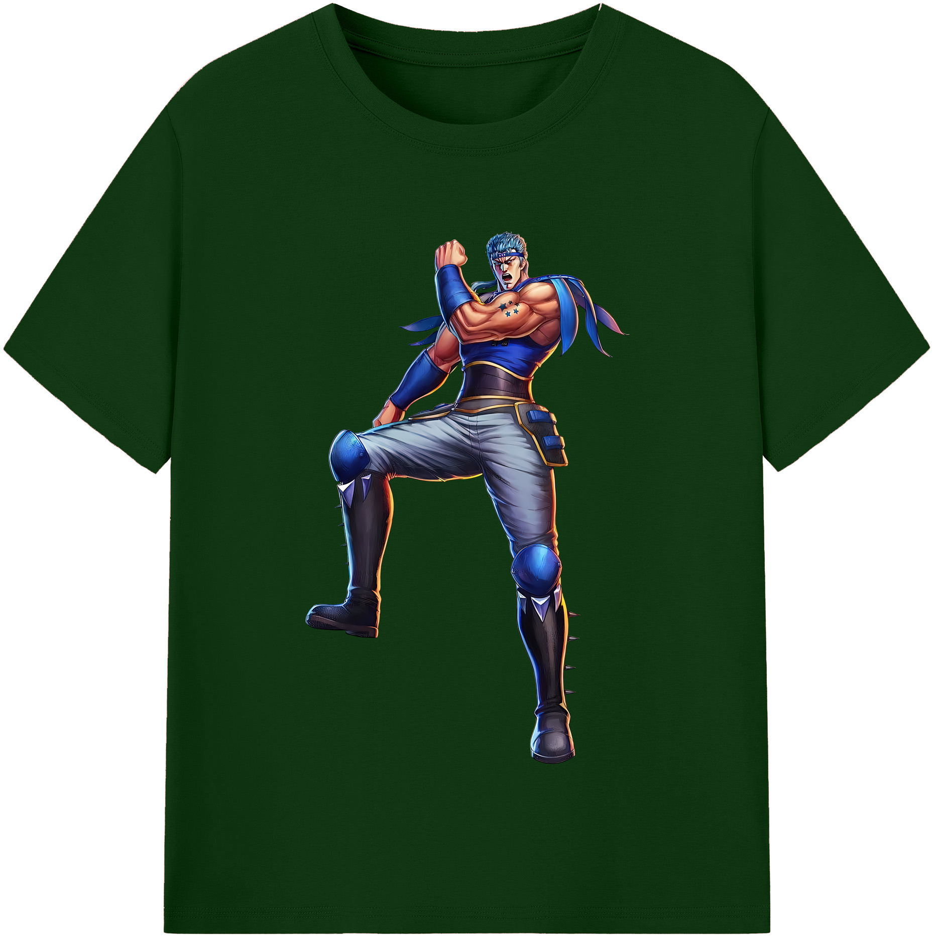 （画像用） 北斗の拳 Fist of the North Star 綿100％半袖Tシャツ（フロントプリント）